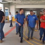 Aparecida de Goiânia: Leandro Vilela e vereadores inspecionam construção do CMEI Vila Romana