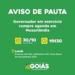 Agenda do governador em exercício para sexta-feira